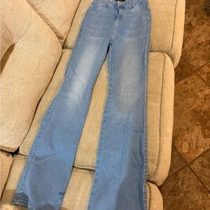 FITJEANS Women's High Rise Blue Jeans